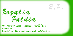 rozalia paldia business card